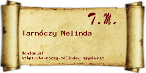 Tarnóczy Melinda névjegykártya